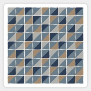 Geometric pattern in natural shades Sticker